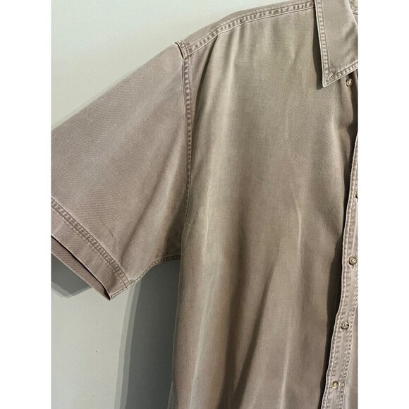 Adirondack Outdoors Shirt Khaki L Sportsman Fishing Neutral Retro Hunting - Picture 6 of 12